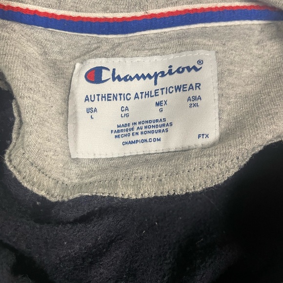 Vintage Champion Sweatshirt - Navy - Large - Picture 4 of 4
